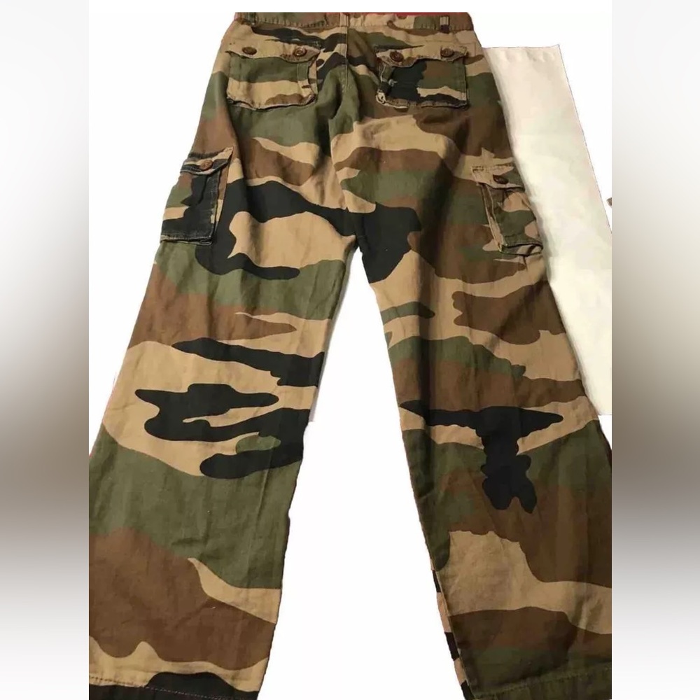 Outback Rider CAMO PANTS 30/32 Cargo Green Tan Black Tactical Hunting 10”Rise 30